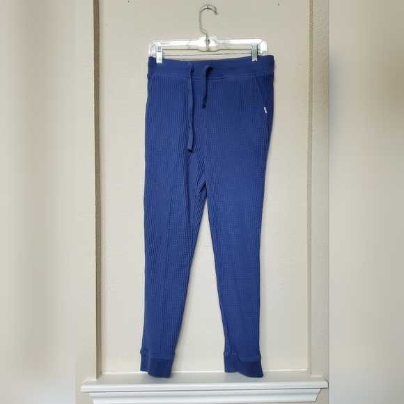 UGG Blue Waffle Textured Sweats.  Size Medium - Picture 1 of 8